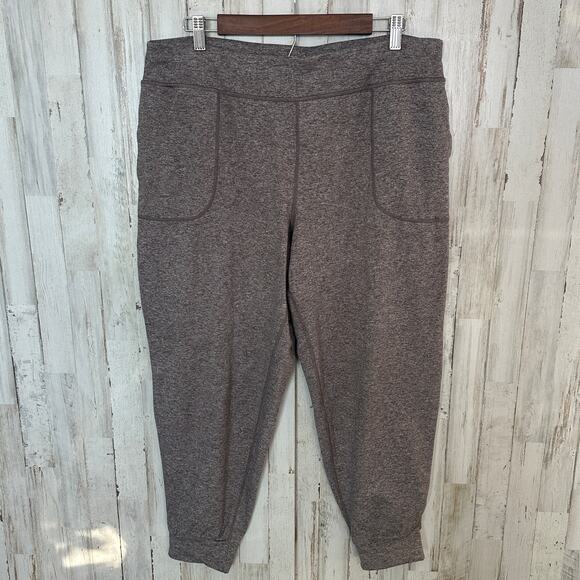 Joy Lab Womens Jogger Pants Size XL Brown Heather Athleisure Comfort Lounge EUC - Picture 1 of 8
